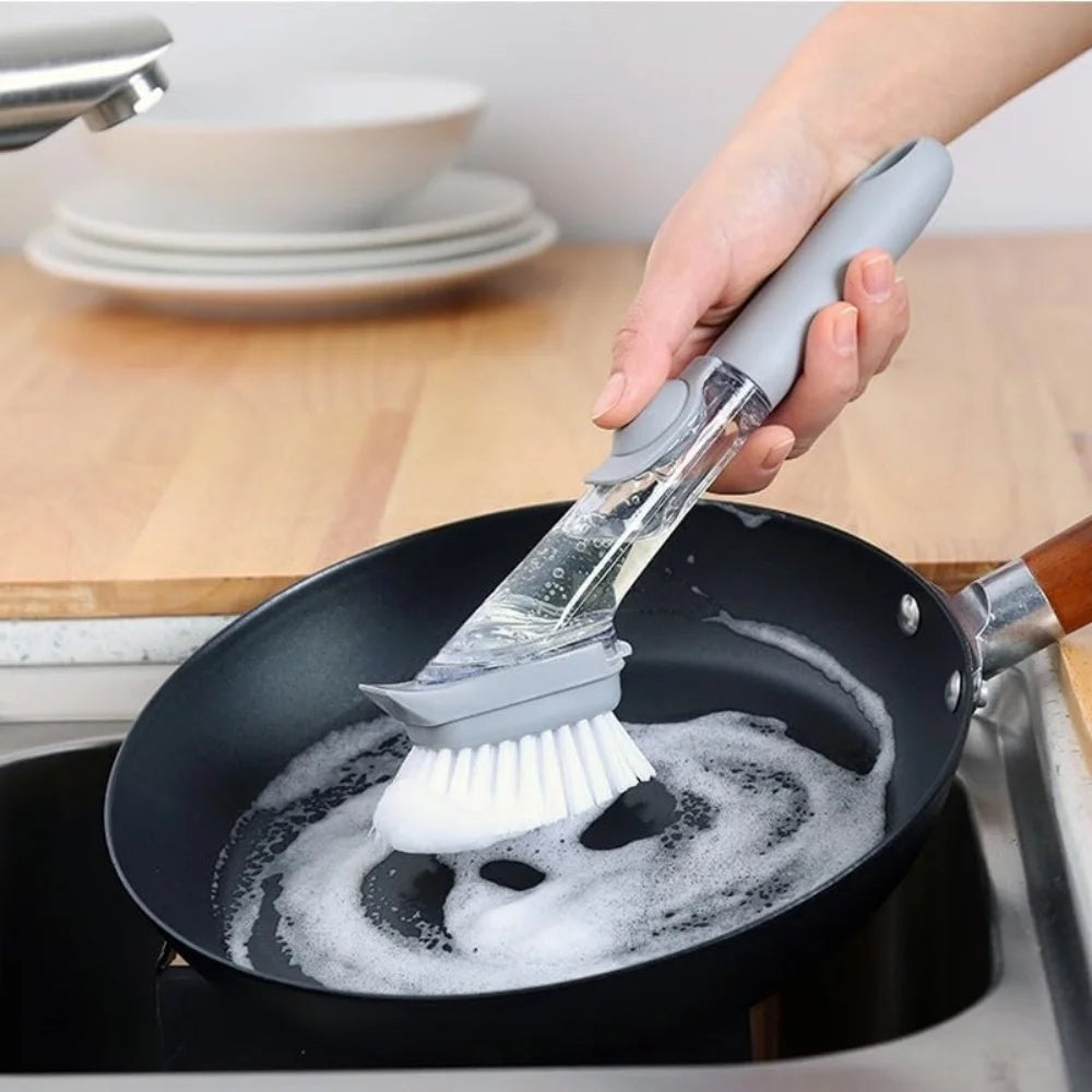 Multi-functional kitchen brush