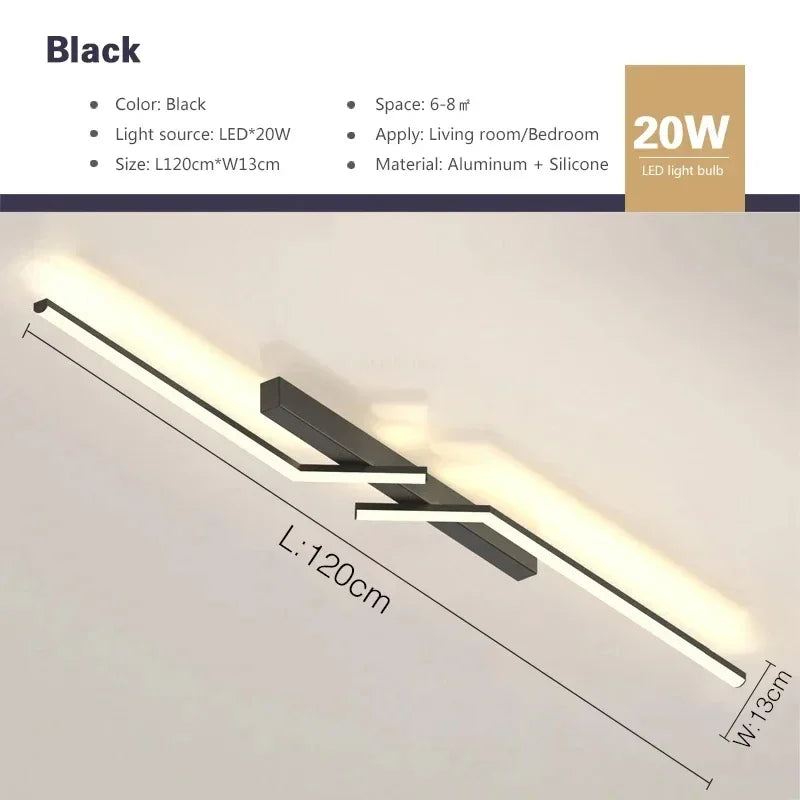 Modern LED Ceiling Light Line Design