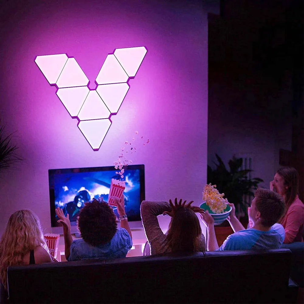 LED Triangular Quantum Wall Lamp