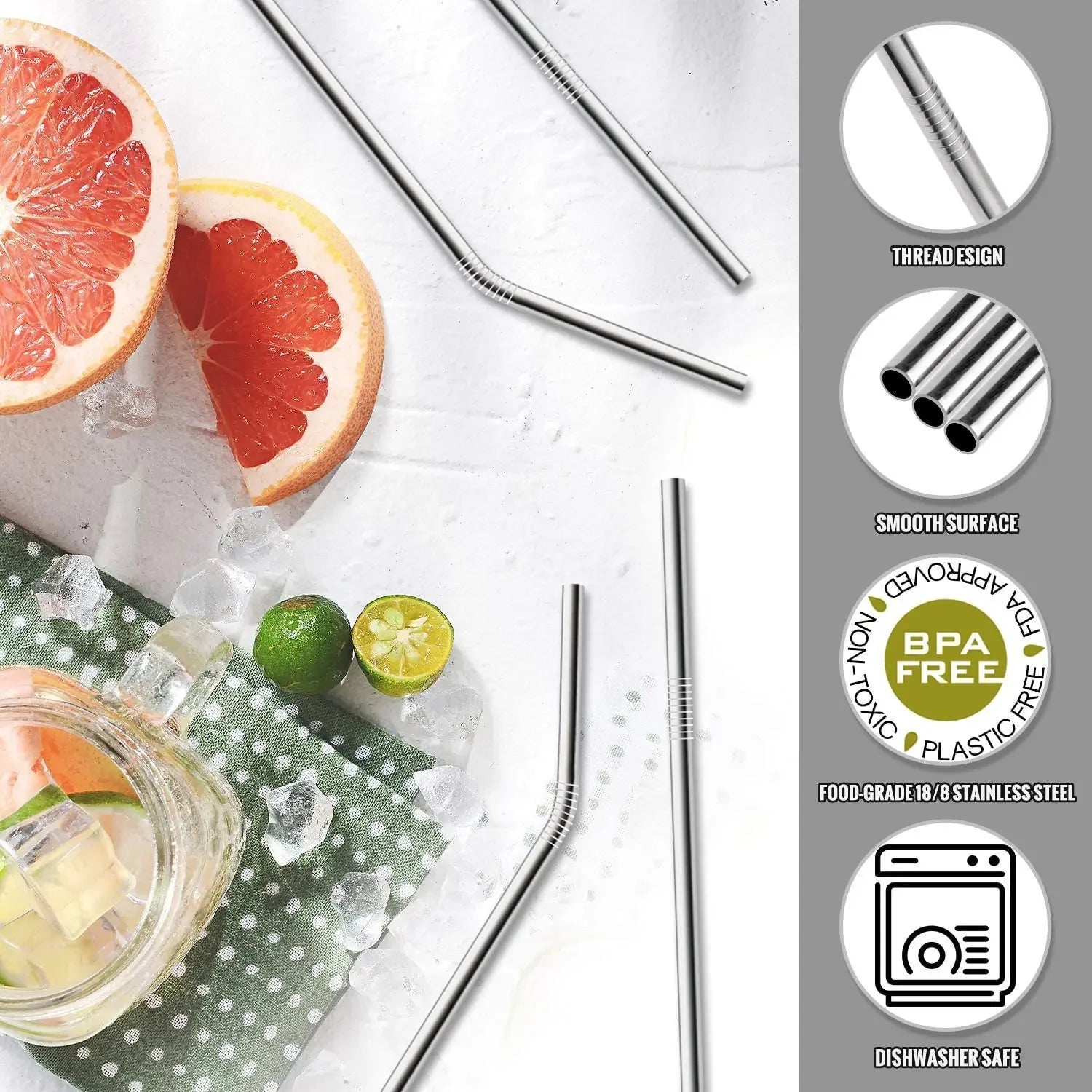 Reusable Stainless Metal Straw