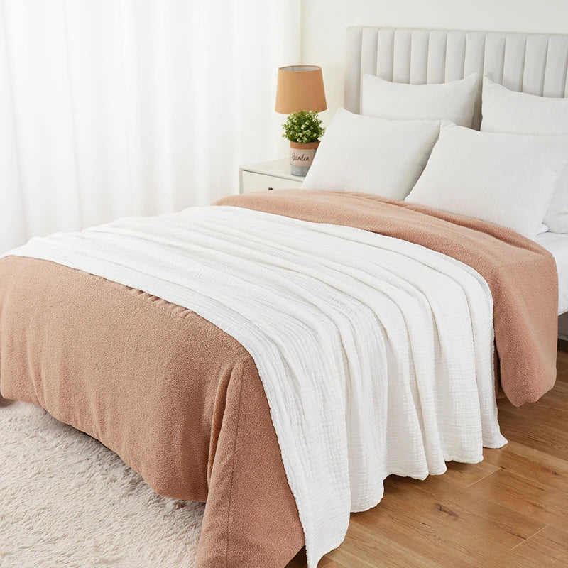100% Cotton Throw Blanket