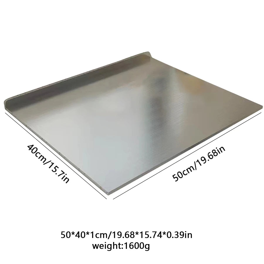 L-shaped Stainless Steel Chopping Board