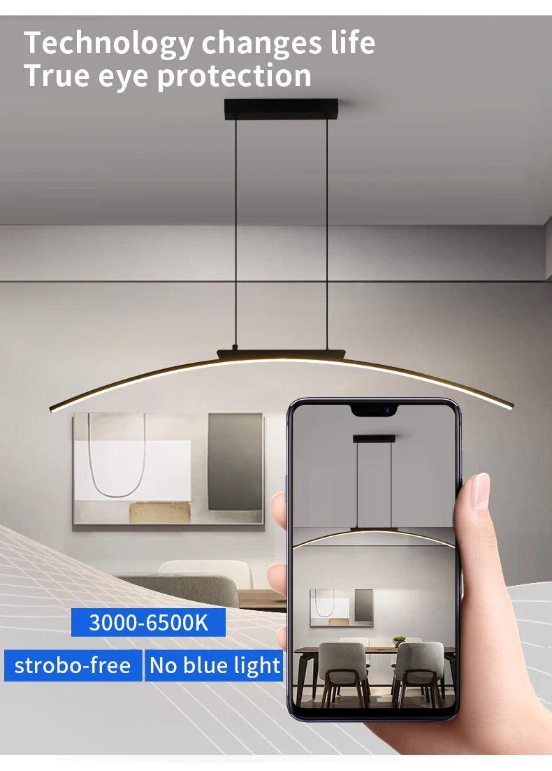 Curved LED Kitchen Bridge