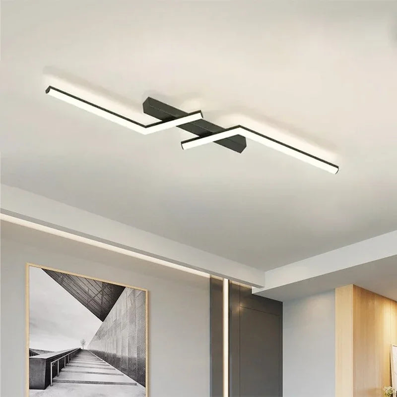 Modern LED Ceiling Light Line Design