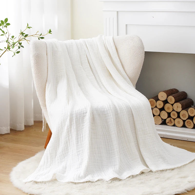 100% Cotton Throw Blanket