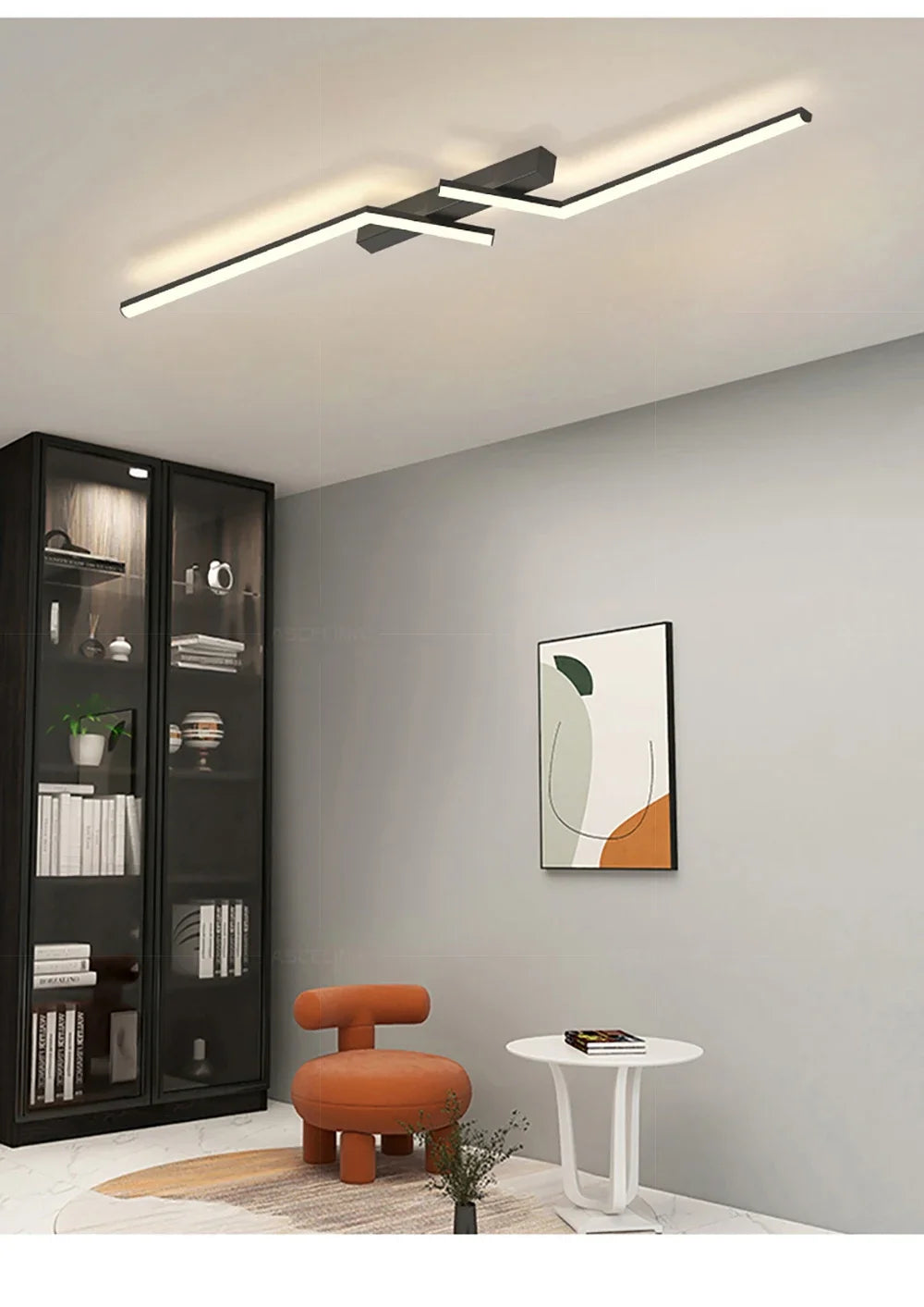 Modern LED Ceiling Light Line Design