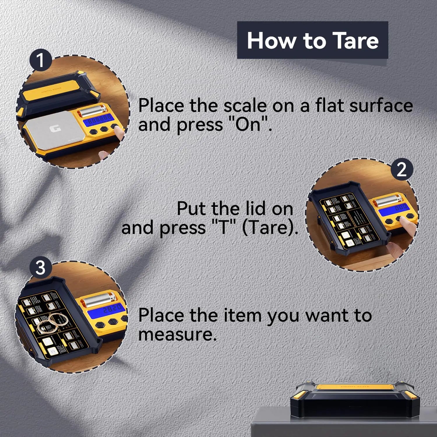 Digital Gram Scale with 300g x 0.01g Capacity