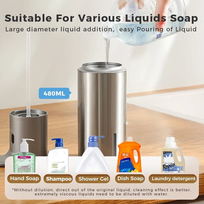 480ml Automatic Kitchen Soap Dispenser