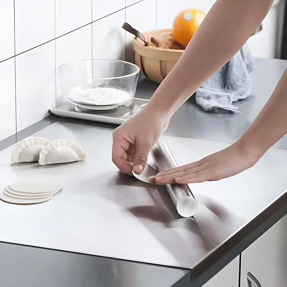 L-shaped Stainless Steel Chopping Board