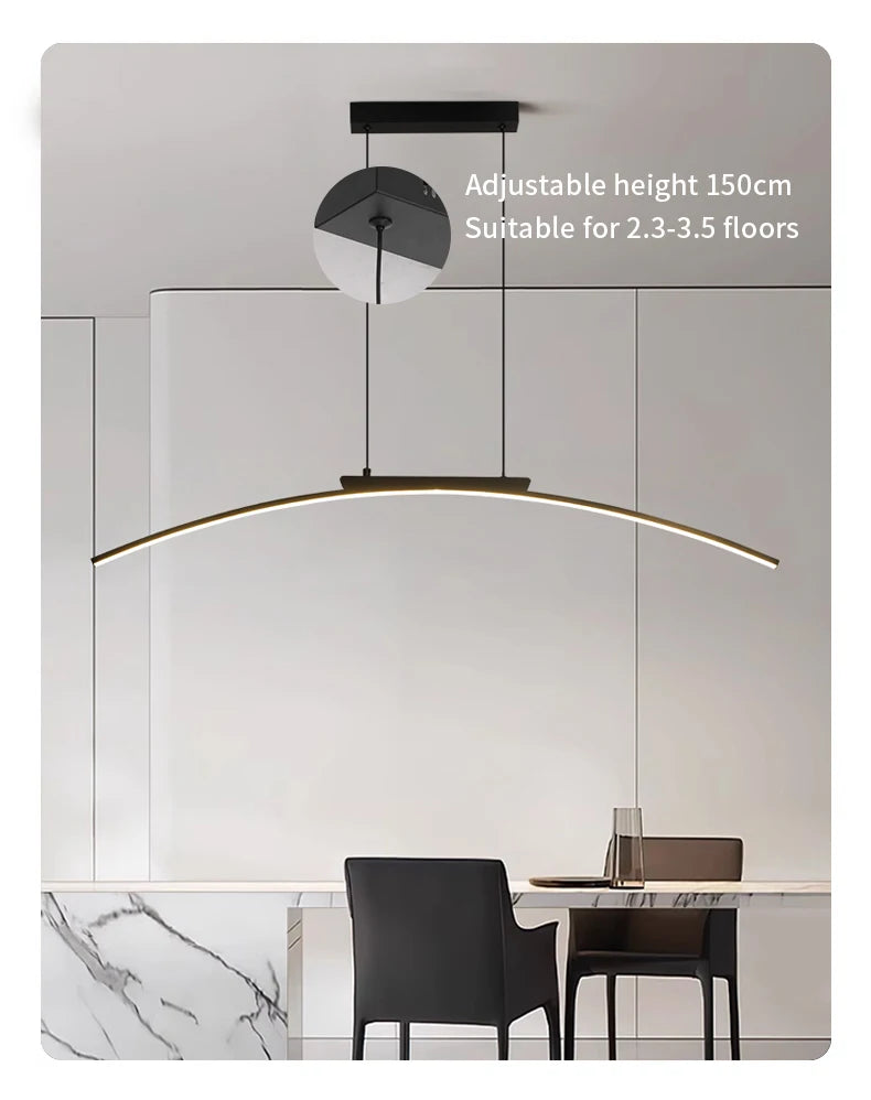 Curved LED Kitchen Bridge