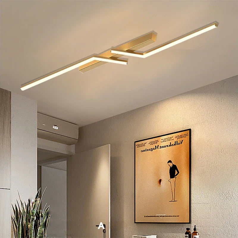 Modern LED Ceiling Light Line Design