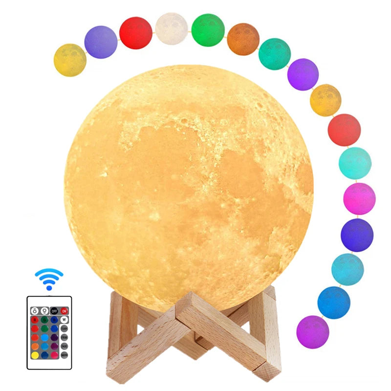 3D LED Moon Lamp Nightlight