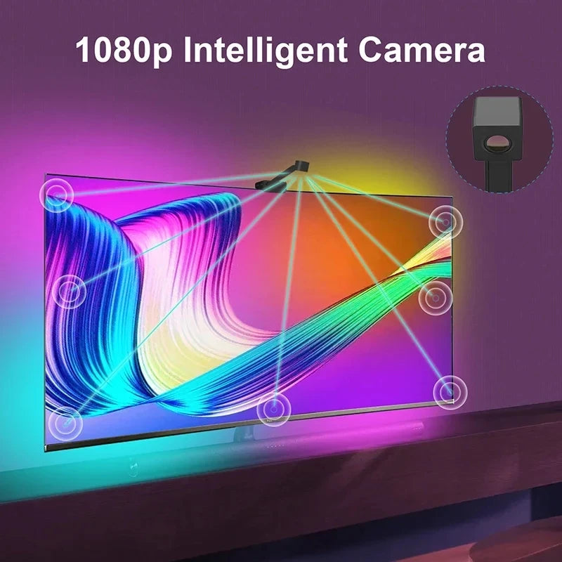 3.8M 5M 5V Usb Led Backlight Rgb Tv Sync Light Strip App Control