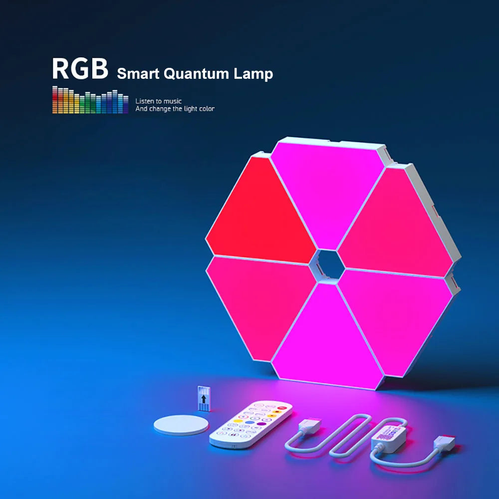 LED Triangular Quantum Wall Lamp