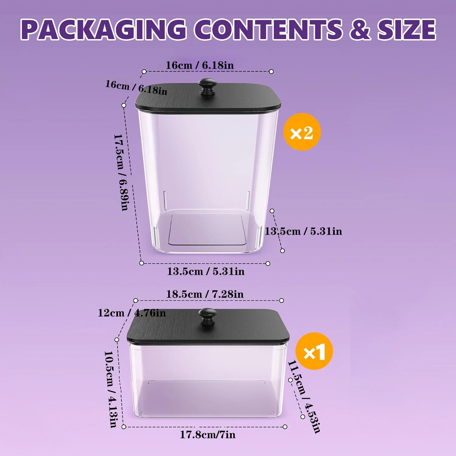 3 Pack Laundry Room Organization Containers