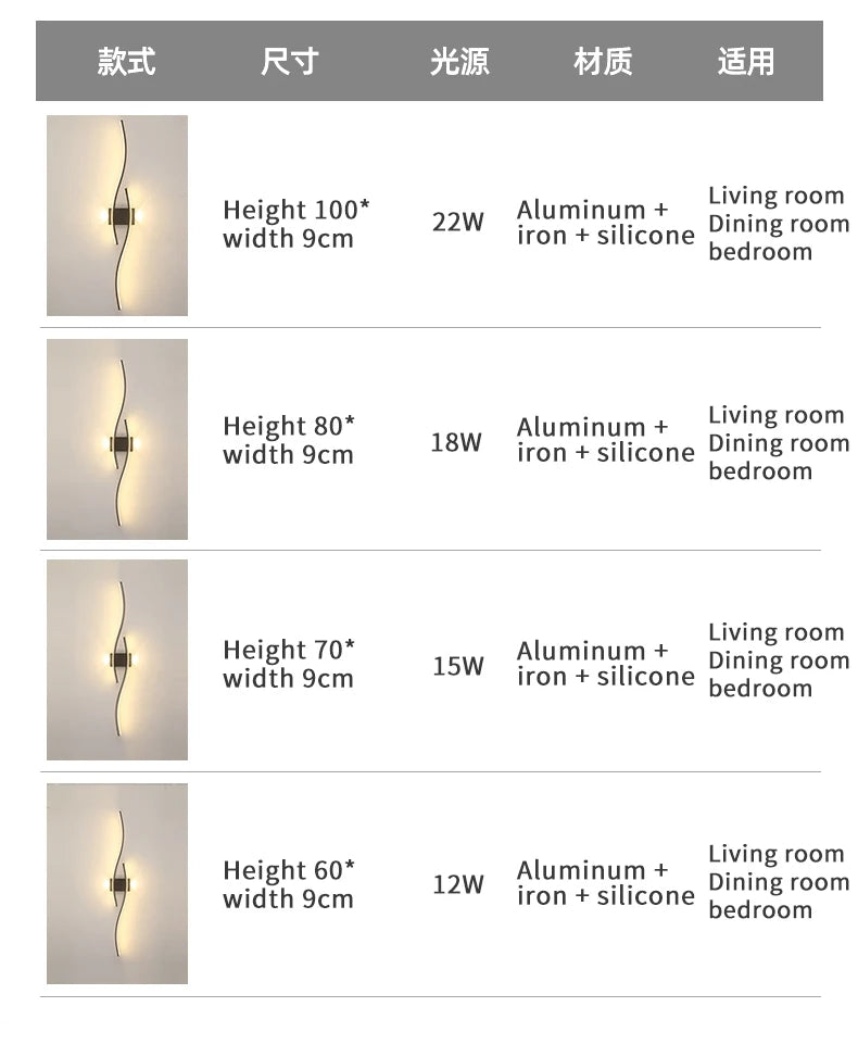 Modern Simple Wall Lamp Kitchen For Ceiling LED Living Room