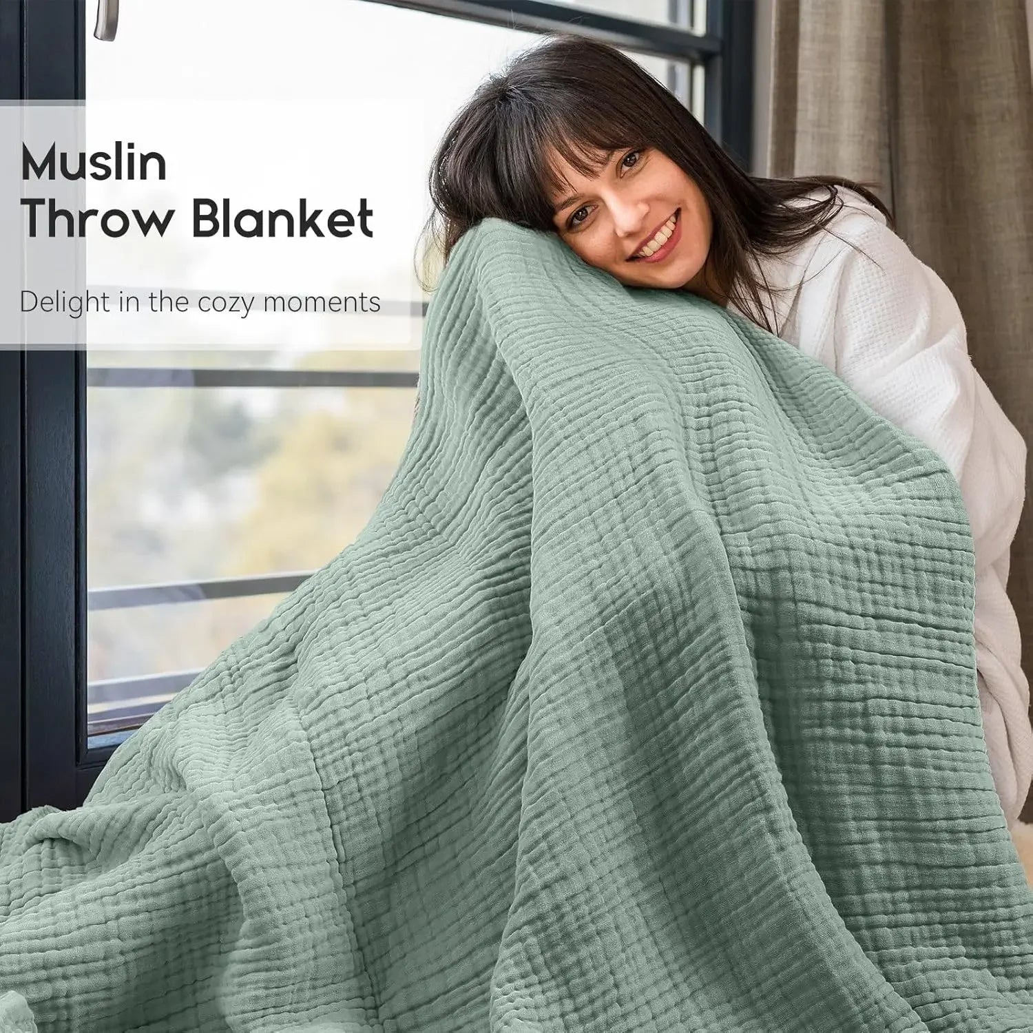 100% Cotton Throw Blanket