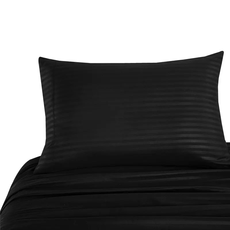Embossed Brushed Stripe 3/4 Pieces Bed Set