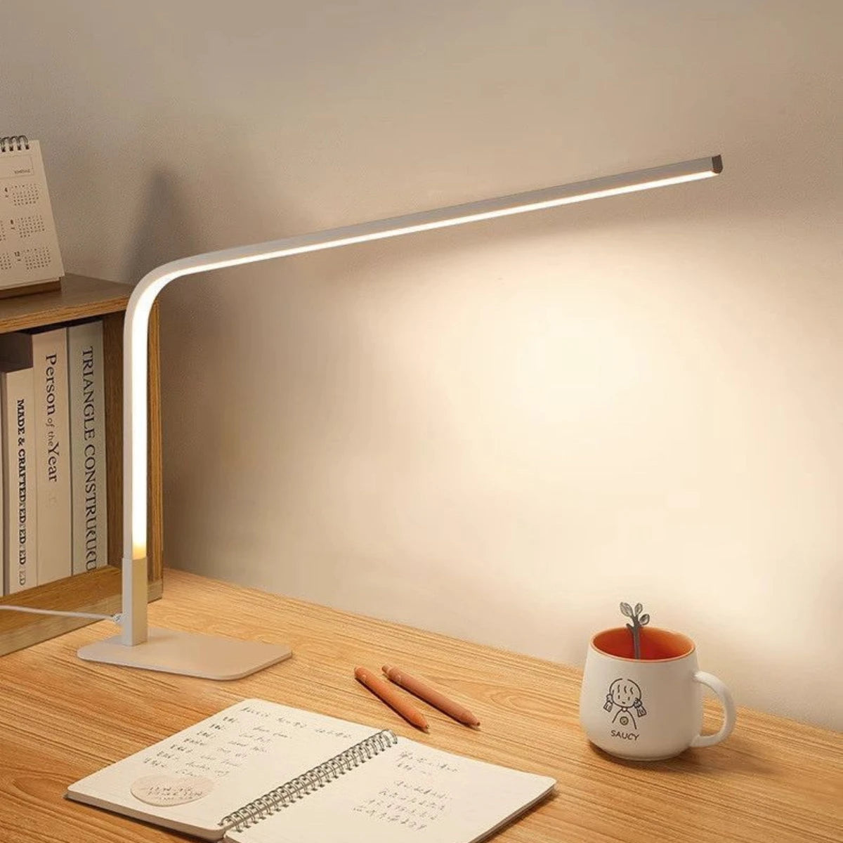 LED desk lamp with eye protection design