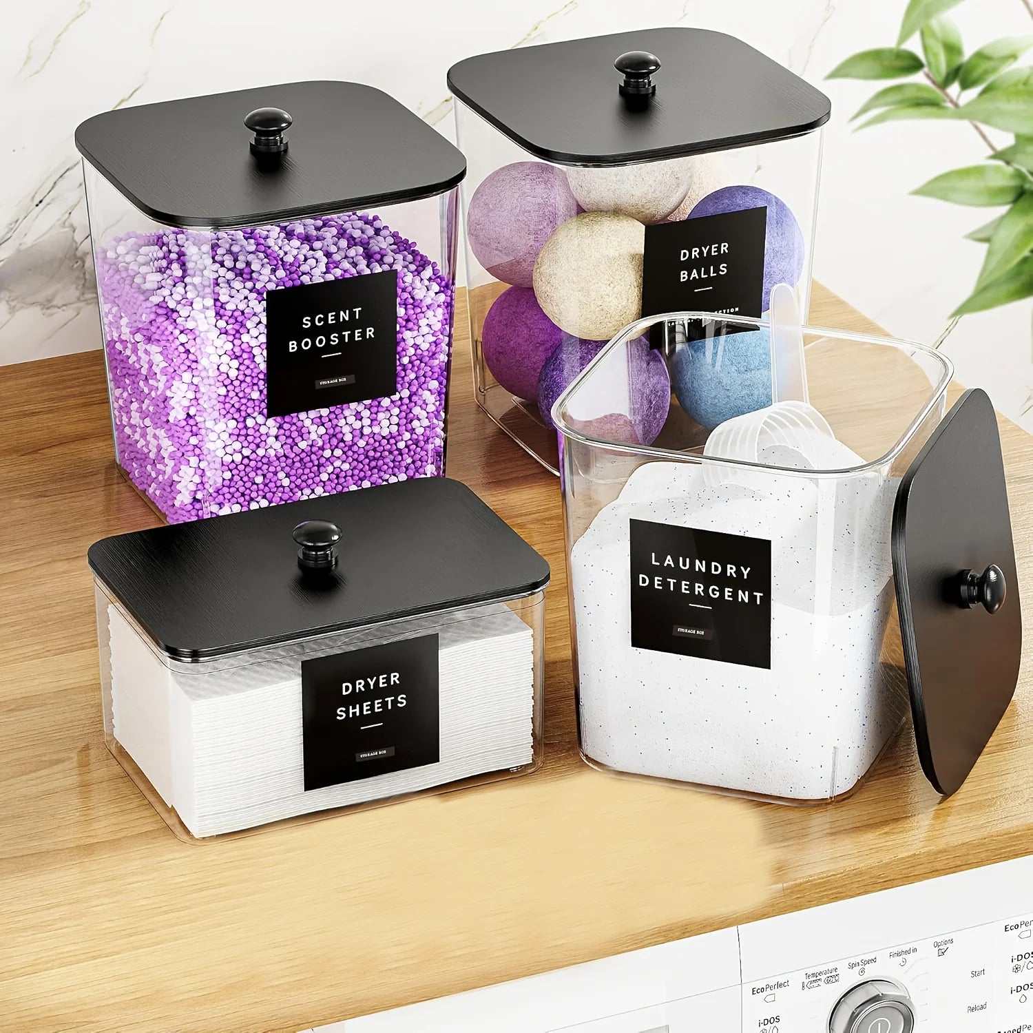 3 Pack Laundry Room Organization Containers