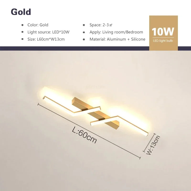 Modern LED Ceiling Light Line Design