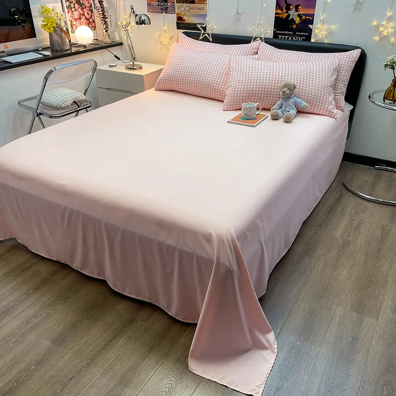 Nordic Plaid Pattern Wash Cotton Bedding Set