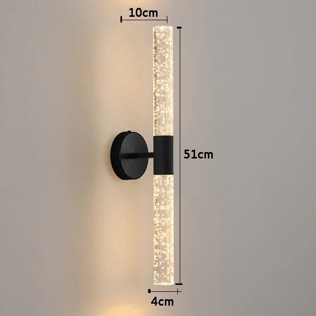 Nordic Bubbles Crystal LED Wall Lamp