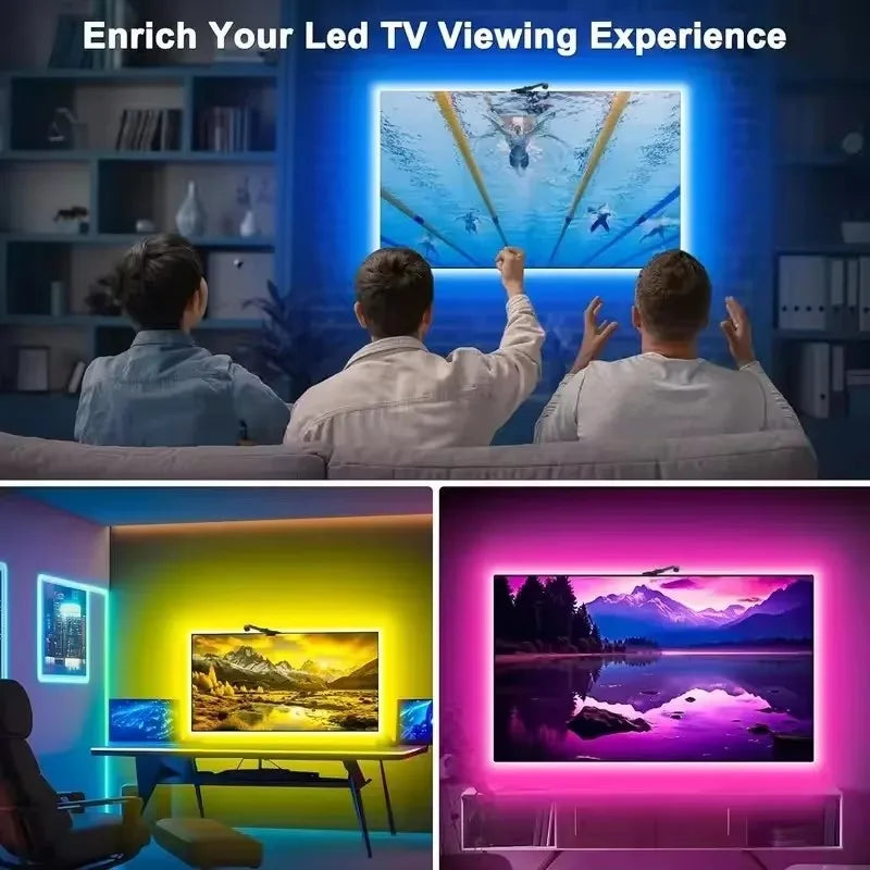 3.8M 5M 5V Usb Led Backlight Rgb Tv Sync Light Strip App Control
