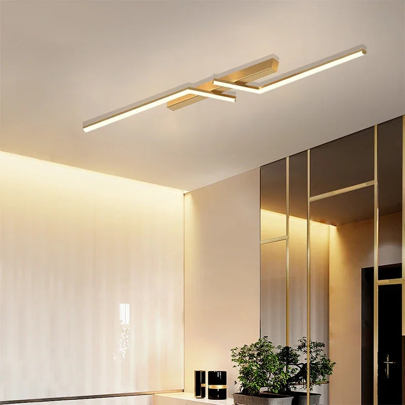 Modern LED Ceiling Light Line Design