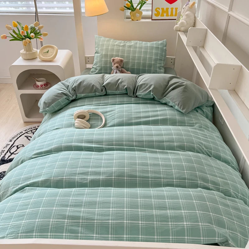 Nordic Wash Cotton Bedding Set Duvet Cover