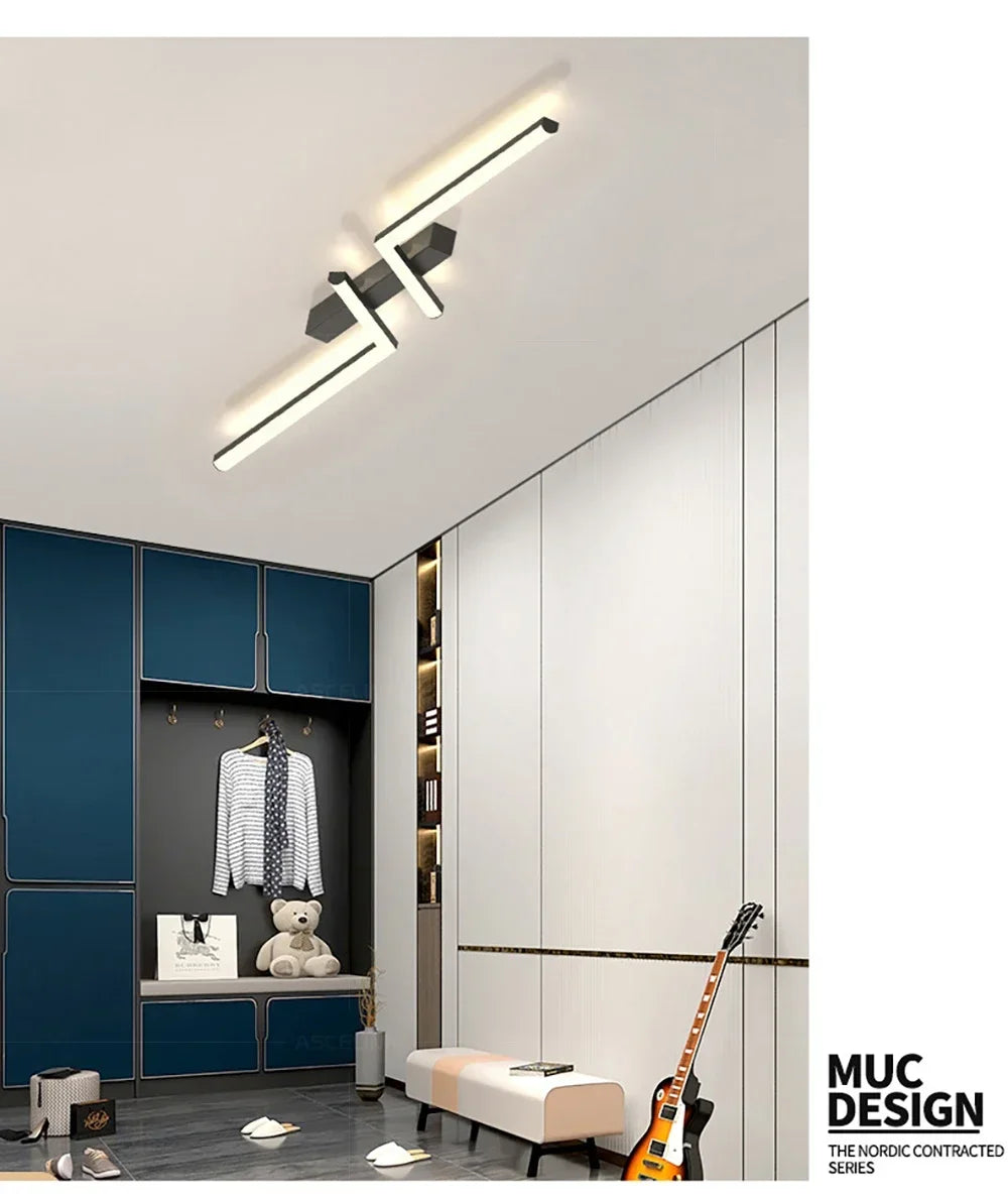 Modern LED Ceiling Light Line Design