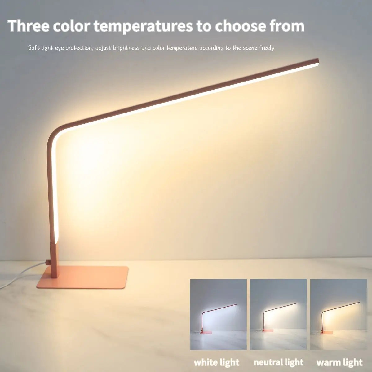 LED desk lamp with eye protection design