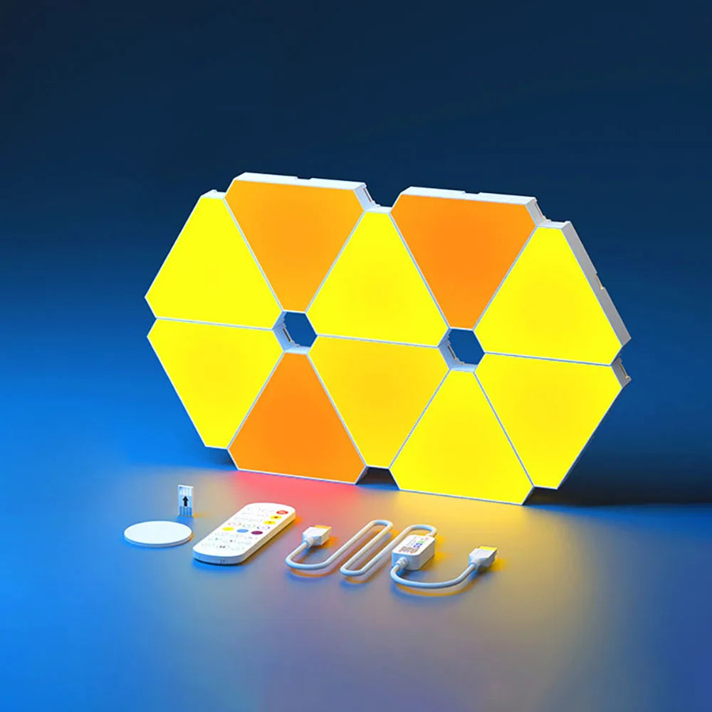 LED Triangular Quantum Wall Lamp