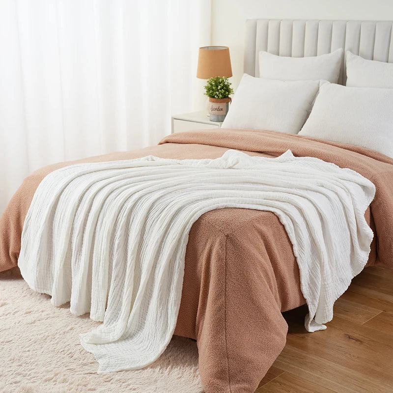 100% Cotton Throw Blanket