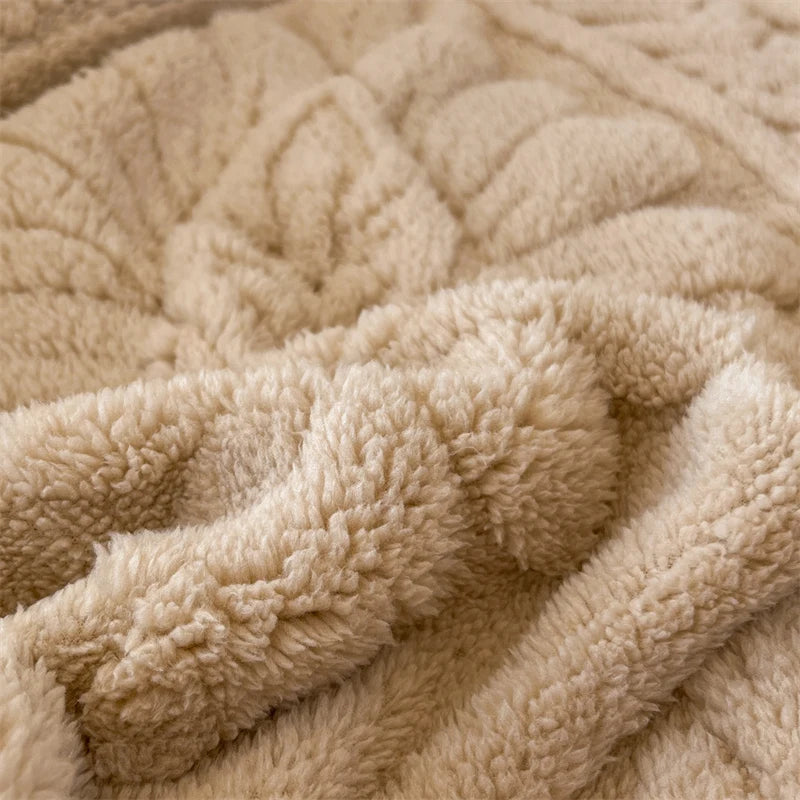 Warm Fleece Elastic Fitted Bed Sheet