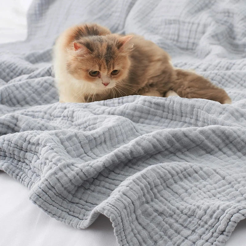 100% Cotton Throw Blanket