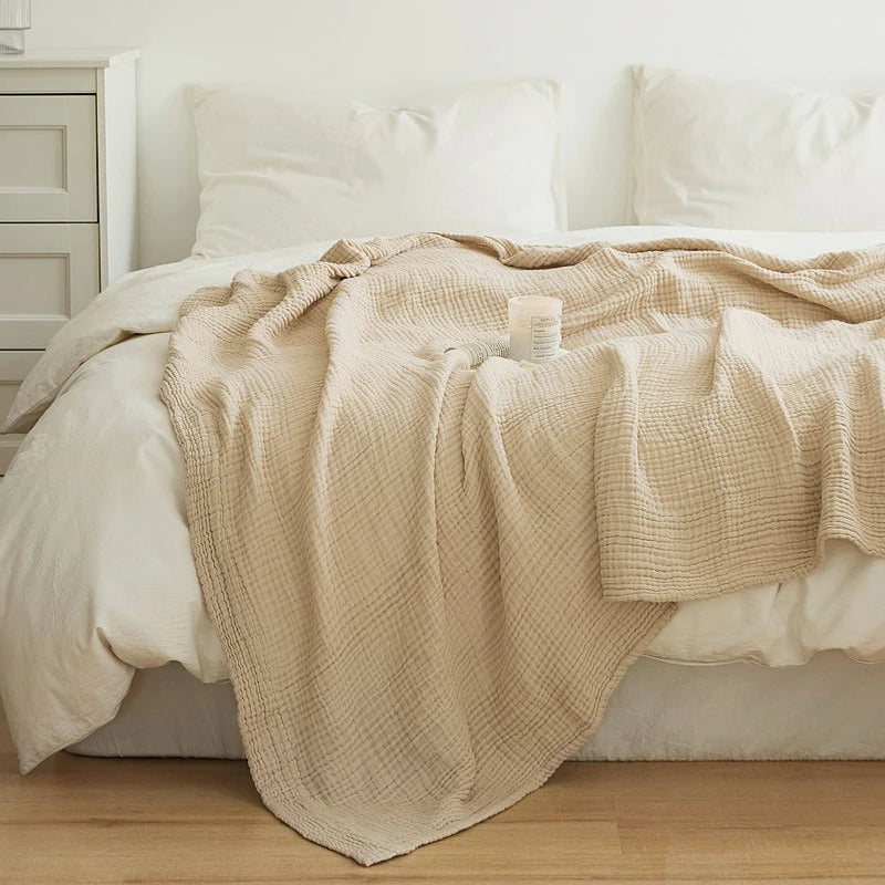 100% Cotton Throw Blanket