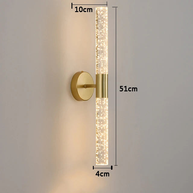 Nordic Bubbles Crystal LED Wall Lamp