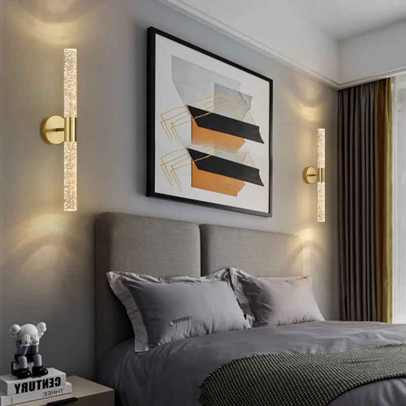 Nordic Bubbles Crystal LED Wall Lamp