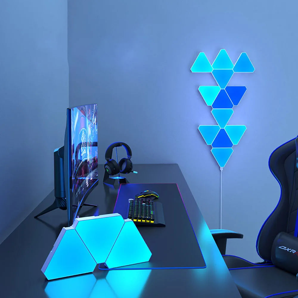 LED Triangular Quantum Wall Lamp