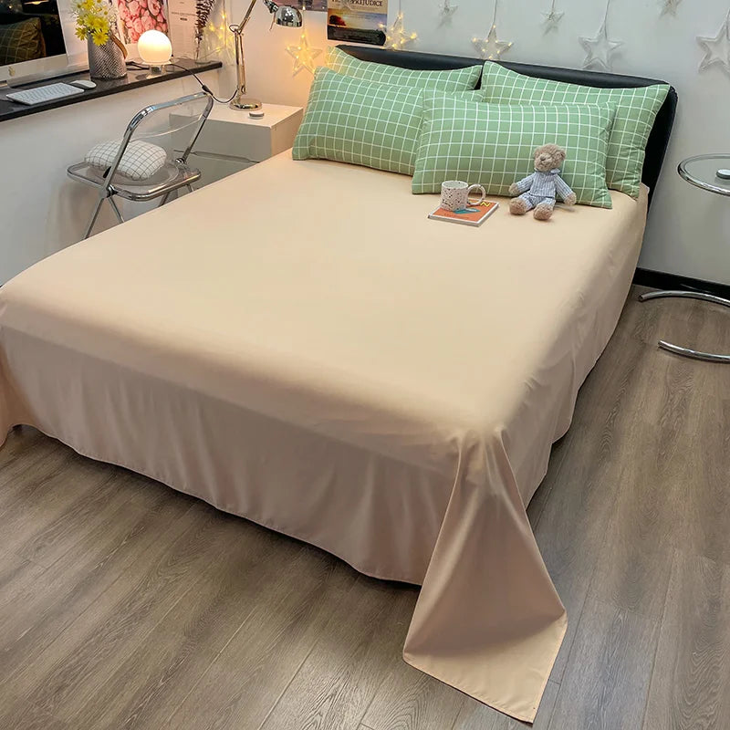 Nordic Plaid Pattern Wash Cotton Bedding Set