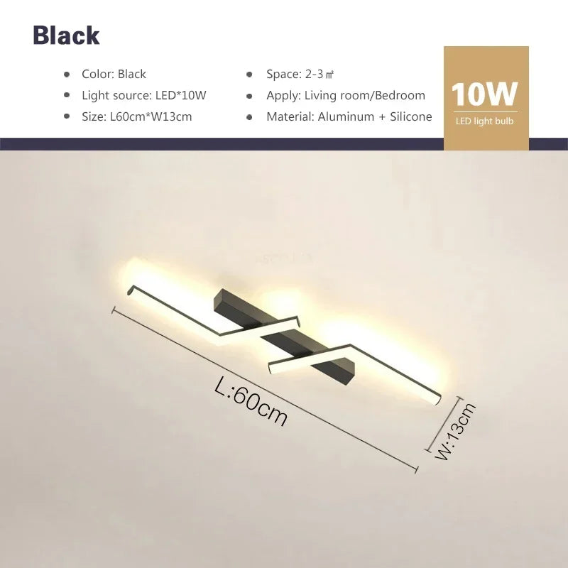 Modern LED Ceiling Light Line Design