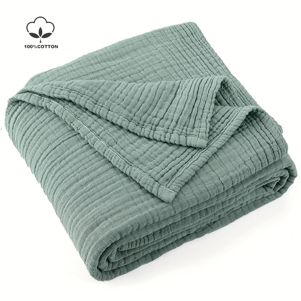 100% Cotton Throw Blanket