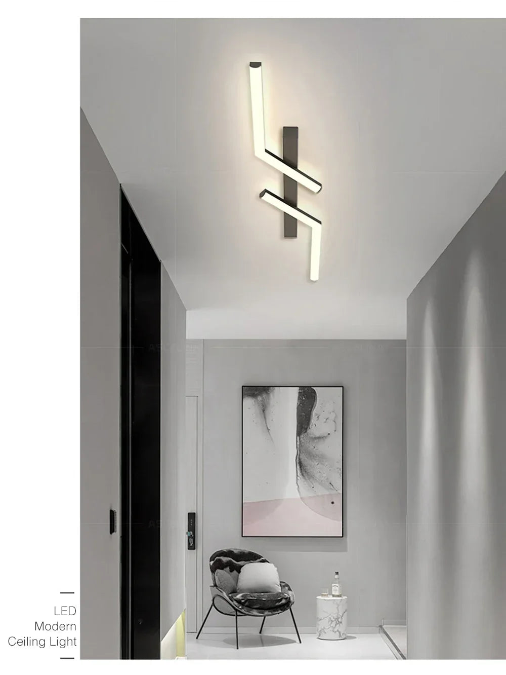 Modern LED Ceiling Light Line Design