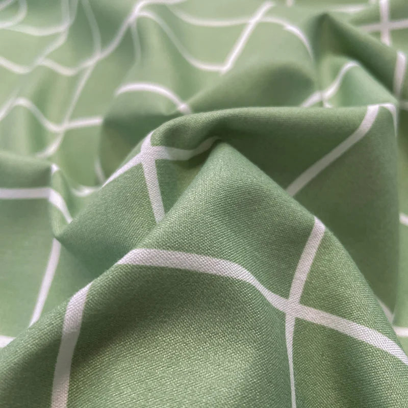 Nordic Plaid Pattern Wash Cotton Bedding Set