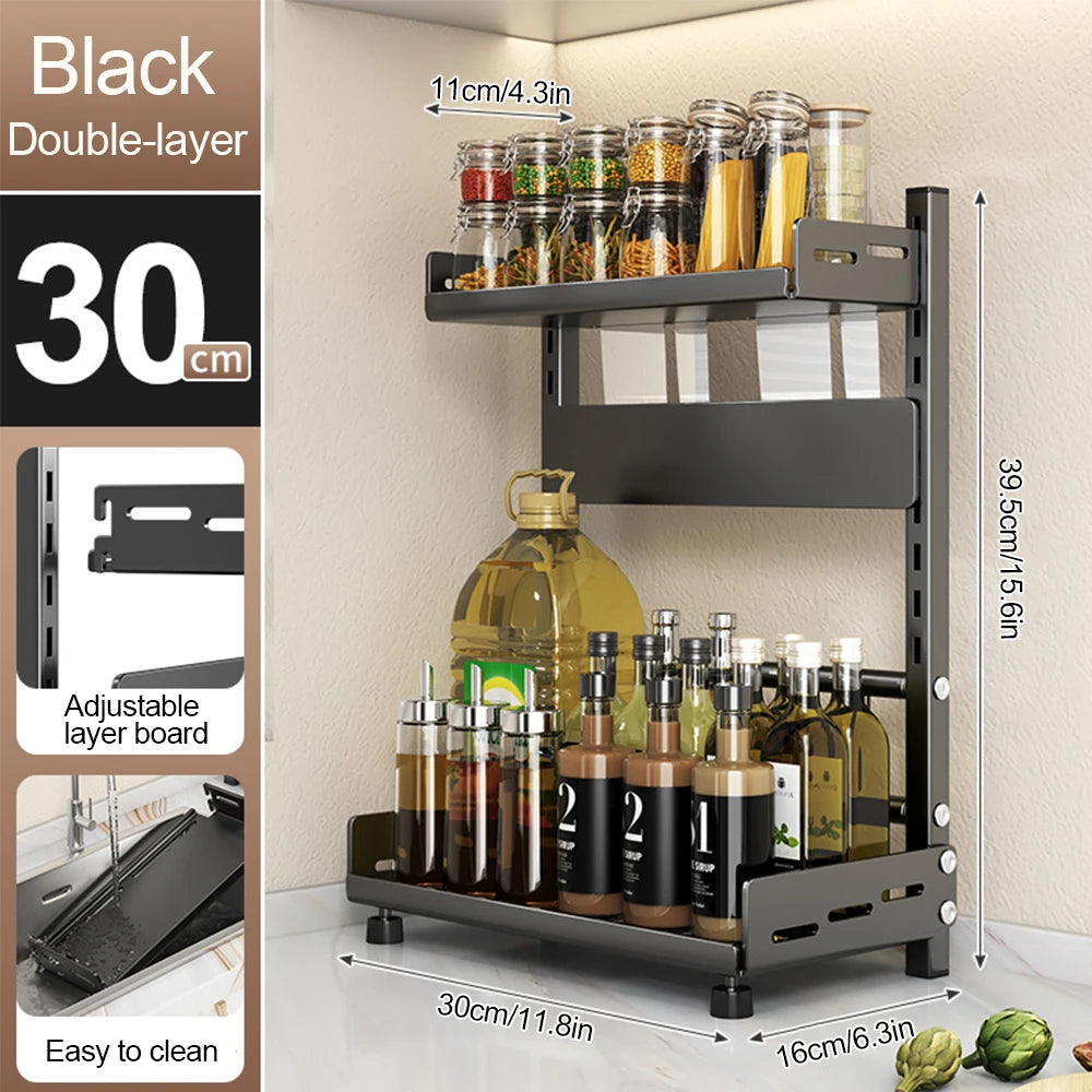 3 Tier Spice Storage Rack for Countertop