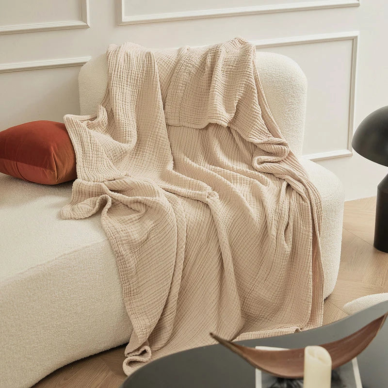 100% Cotton Throw Blanket