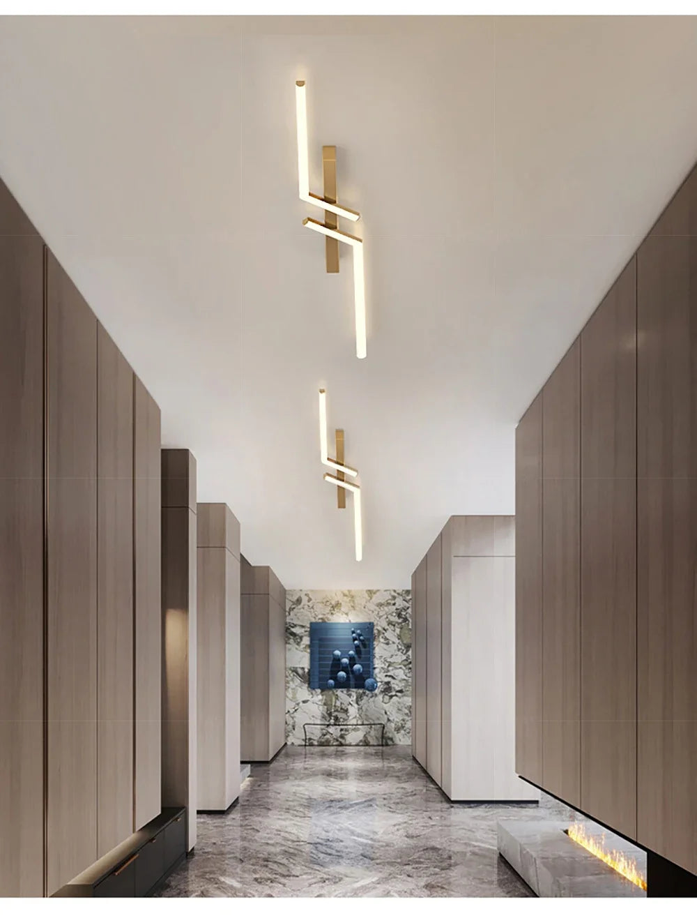 Modern LED Ceiling Light Line Design