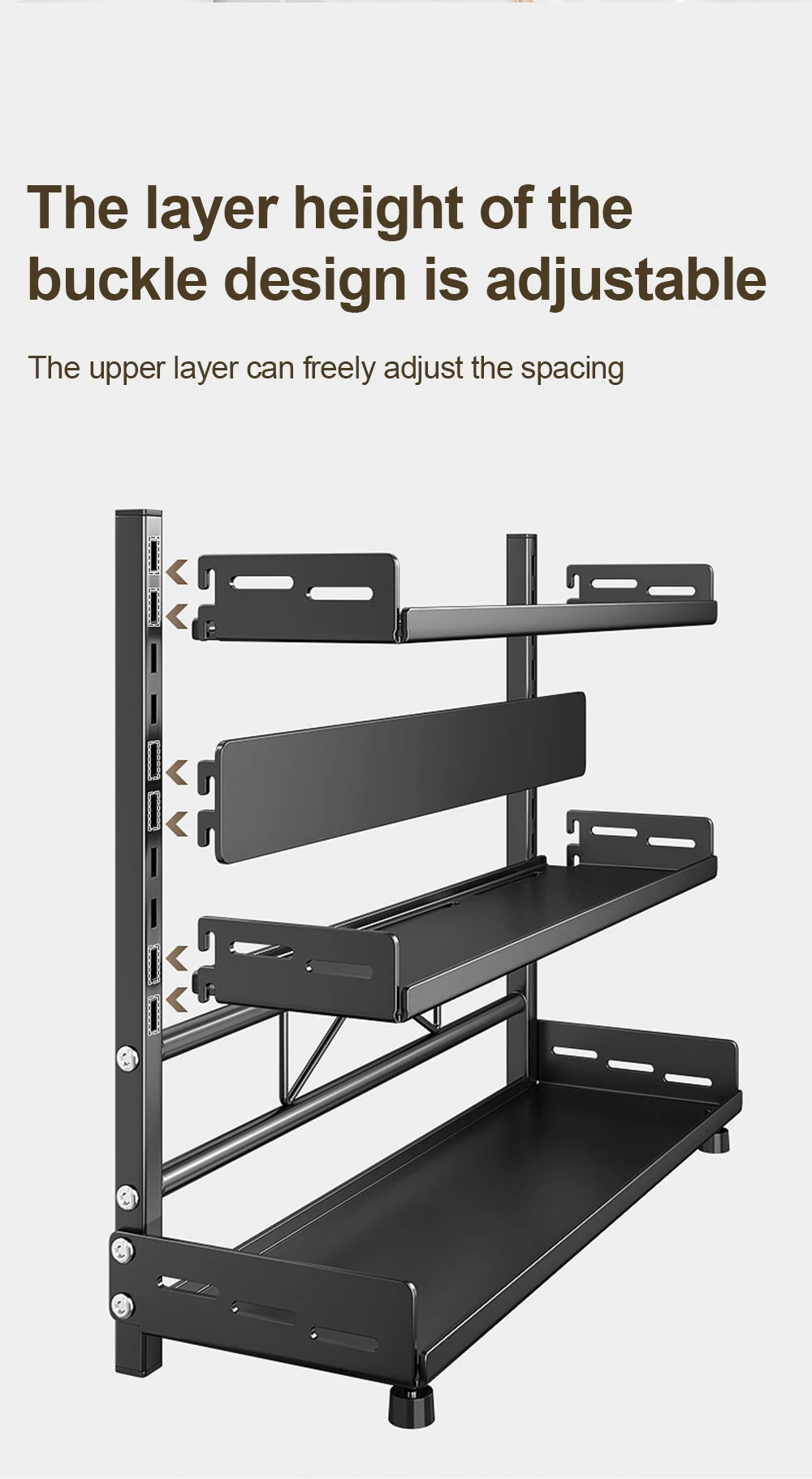 3 Tier Spice Storage Rack for Countertop
