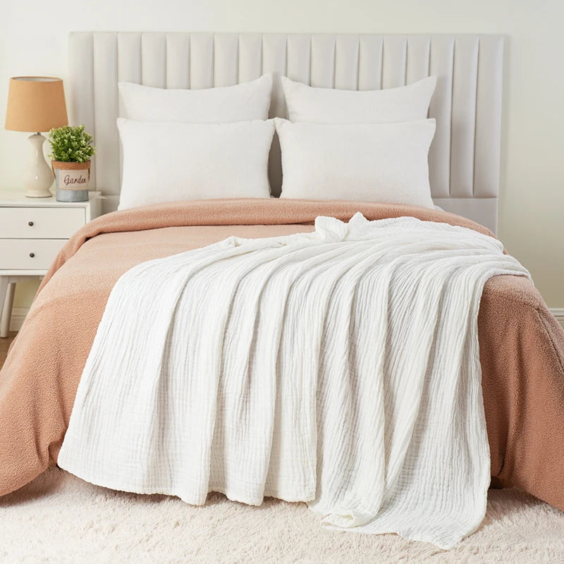 100% Cotton Throw Blanket